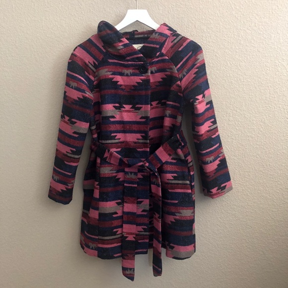 Anthropologie Tabitha Leona Aztec Wrap Coat - Picture 5 of 8